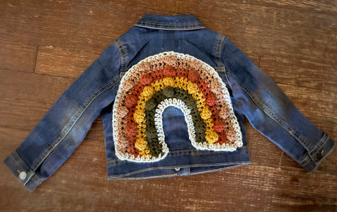 Rainbow jean jacket