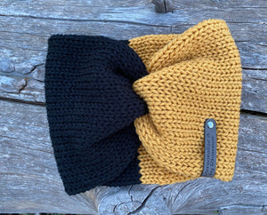 Team twist earwarmer - Black & Gold