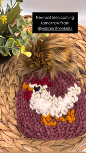 Infant chicken beanie