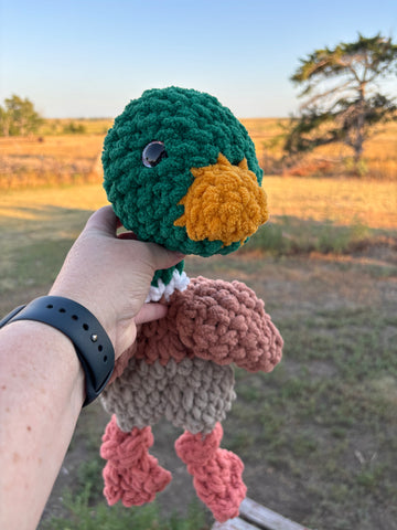 Mallard duck stuffie