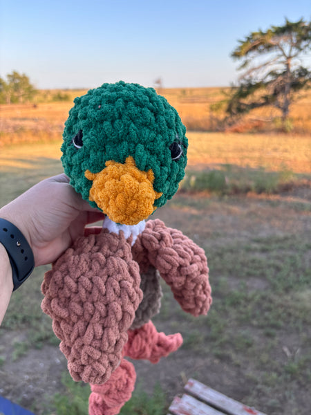 Mallard duck stuffie