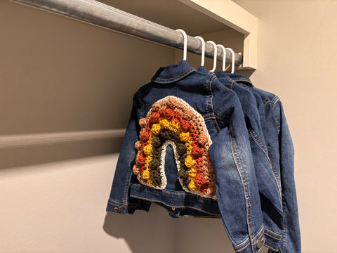 Rainbow jean jacket