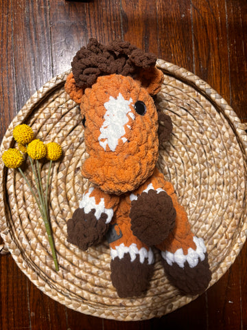 Copper horse stuffie