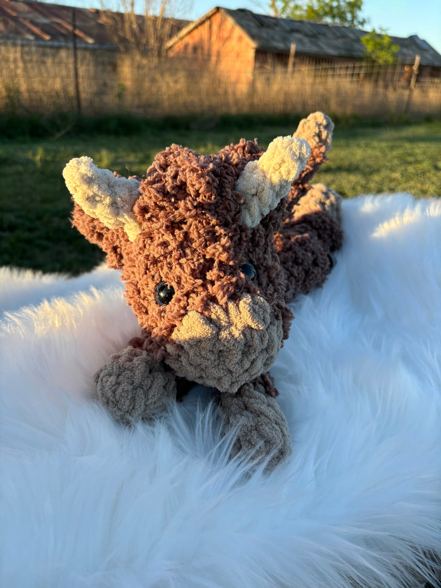 Highland cow stuffie (fluffy)