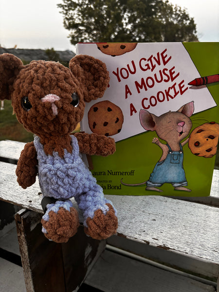 Fable Baby mouse in overalls stuffie