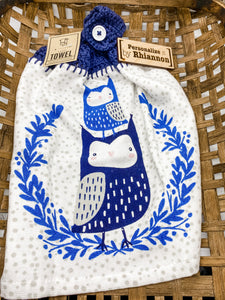 Owl hand towel